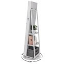 Lustro ERGO hakano - JEWELRYARMOIRE/MIRROR/WHITE/38X38X161CM