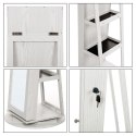 Lustro ERGO hakano - JEWELRYARMOIRE/MIRROR/WHITE/38X38X161CM