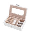 Organizer na biżuterię, kosmetyki ERGO hakano - WATCHBOX/WHITE/BEIGE/26X17X18CM