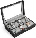 Organizer na biżuterię, kosmetyki ERGO hakano - WATCHBOX/GREY/BLACK/12SLOTS