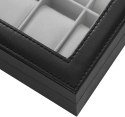 Organizer na biżuterię, kosmetyki ERGO hakano - WATCHBOX/GREY/BLACK/12SLOTS