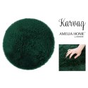 Dywan okrągły KARVAG kolor butelkowa zieleń nowoczesny styl nowoczesny r200 AmeliaHome - RUG/AH/KARVAG/NONSLIP/GREEN/R200