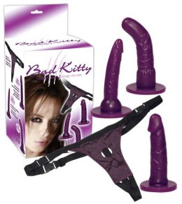 STRAPON BAD KITTY STRAP-ON PURPLE 13-0294