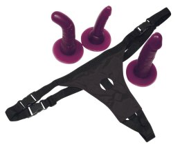 STRAPON BAD KITTY STRAP-ON PURPLE 13-0294