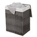 Kosz na pranie ERGO hakano - CLOTHESBASKET/RATTAN/WHITE/GREY/46X33X60CM