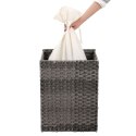 Kosz na pranie ERGO hakano - CLOTHESBASKET/RATTAN/WHITE/GREY/46X33X60CM