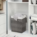 Kosz na pranie ERGO hakano - CLOTHESBASKET/RATTAN/WHITE/GREY/46X33X60CM