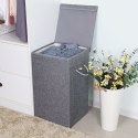 Kosz na pranie ERGO hakano - LAUNDRYHAMPER/GREY/36X36X66CM