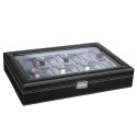 Organizer na biżuterię, kosmetyki ERGO hakano - WATCHBOX/GREY/BLACK/24SLOTS