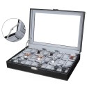 Organizer na biżuterię, kosmetyki ERGO hakano - WATCHBOX/GREY/BLACK/24SLOTS