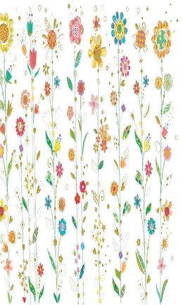 Karnet B6 + koperta Kwiatki