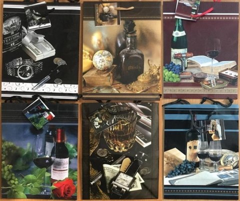 Torebka ozdobna laminowana PL-2 mała męskie