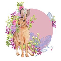 Karnet Swarovski kwadrat CL2006 Zając