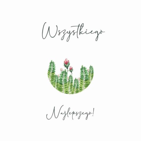 Karnet Swarovski kwadrat CL4011_PO Najlepszego