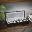 Organizer na biżuterię, kosmetyki ERGO hakano - WATCHBOX/BLACK/6SLOTS