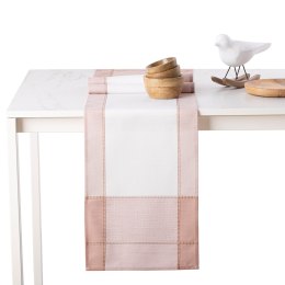 Obrus LILLE kolor różowy gładki motyw klasyczny 60x120 ameliahome - TCLOTH/AH/LILLE/PINK+WHITE/60X120