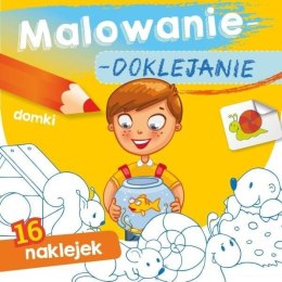 Malowanie-doklejanie. Domki